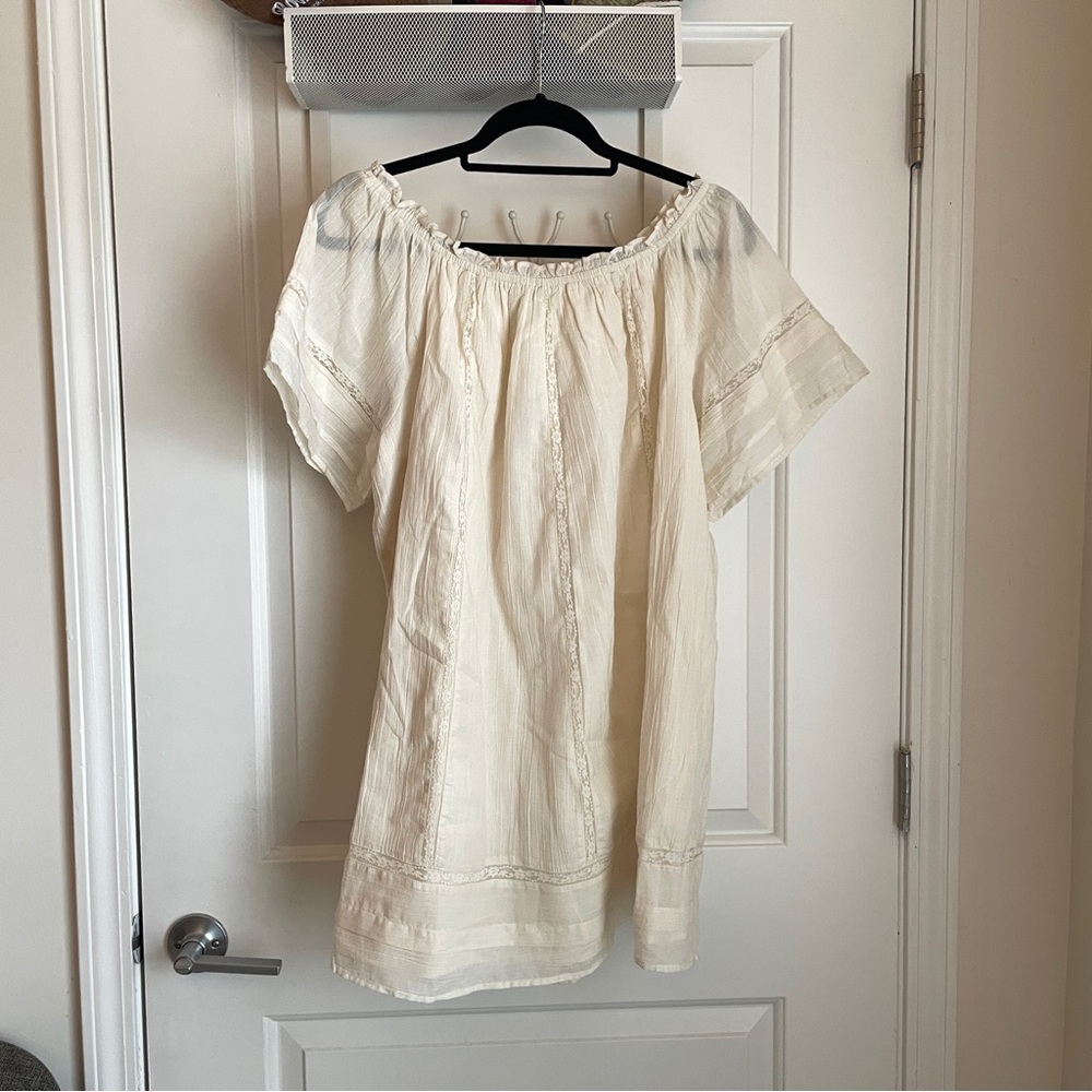 Aerie femme off the shoulder nightgown SIZE L NWT